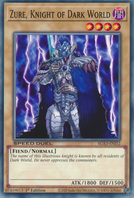 Zure, Knight of Dark World [SGX3-ENI12] Common | Exor Games Truro