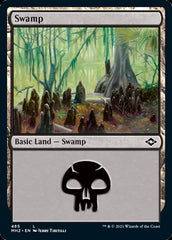 Swamp (485) (Foil Etched) [Modern Horizons 2] | Exor Games Truro