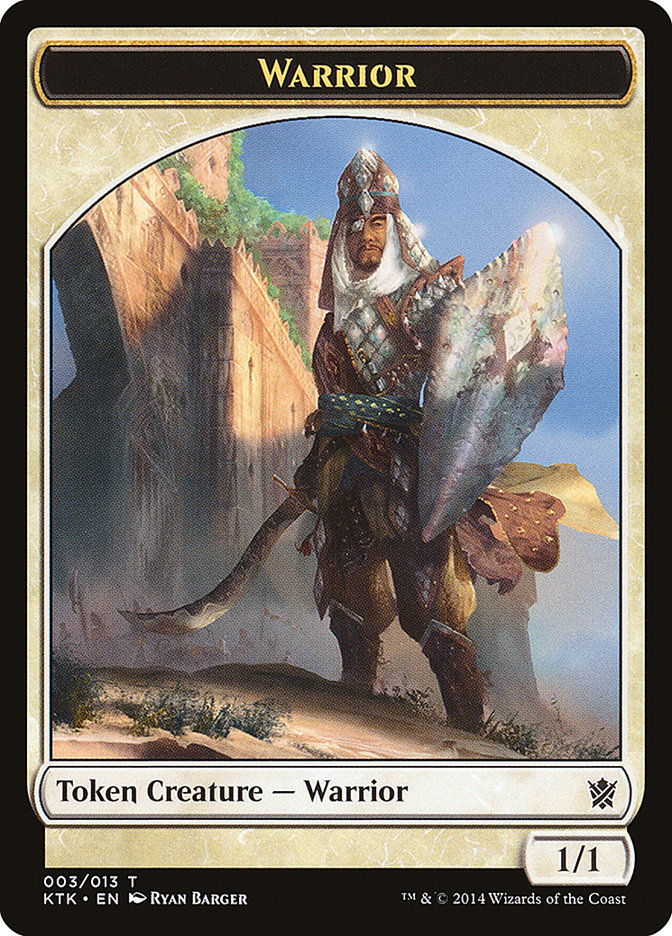 Warrior Token (003/013) [Khans of Tarkir Tokens] | Exor Games Truro