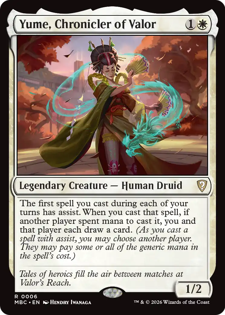 Yume, Chronicler of Valor [Mystery Booster: Commander Edition] | Exor Games Truro