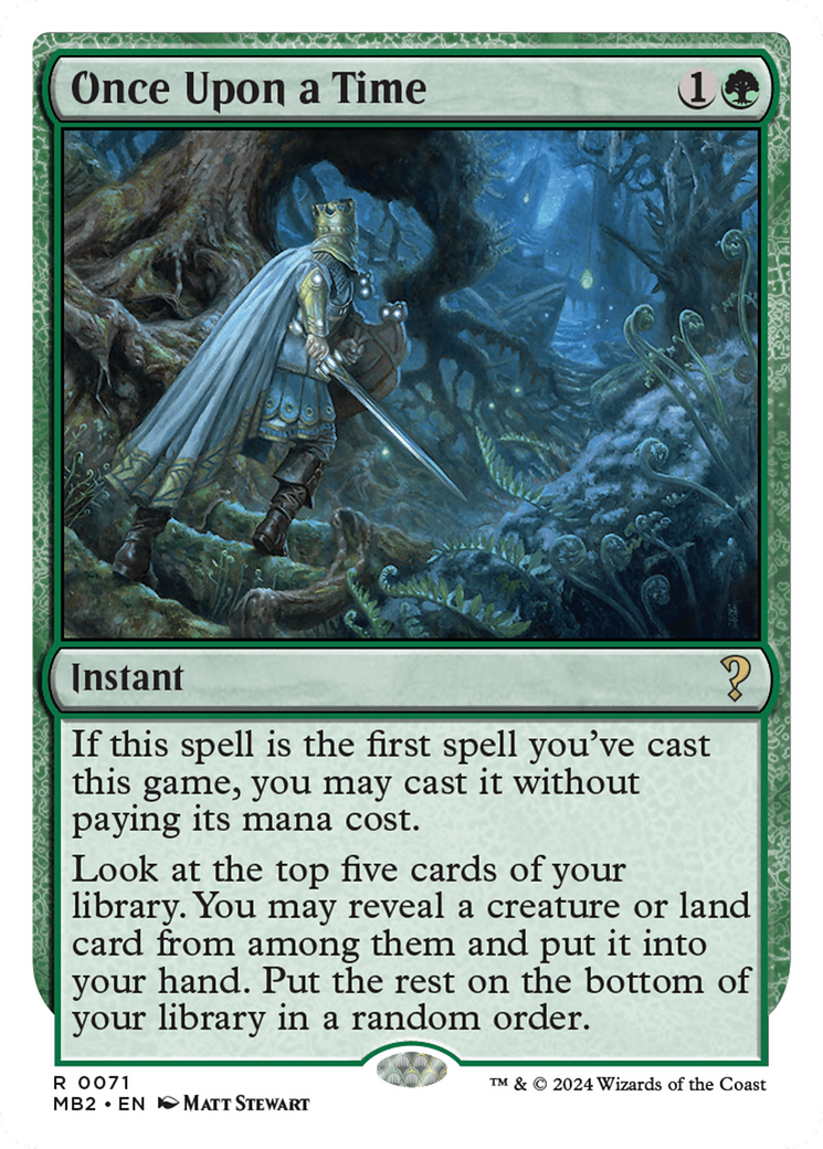 Once Upon a Time (White Border) [Mystery Booster 2] | Exor Games Truro