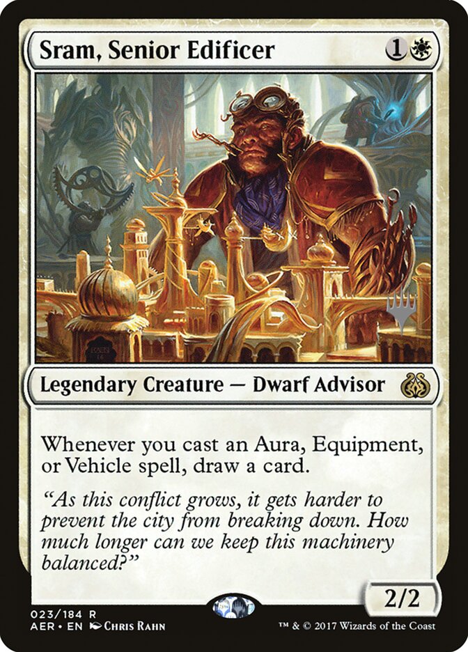 Sram, Senior Edificer [Aether Revolt Promos] | Exor Games Truro