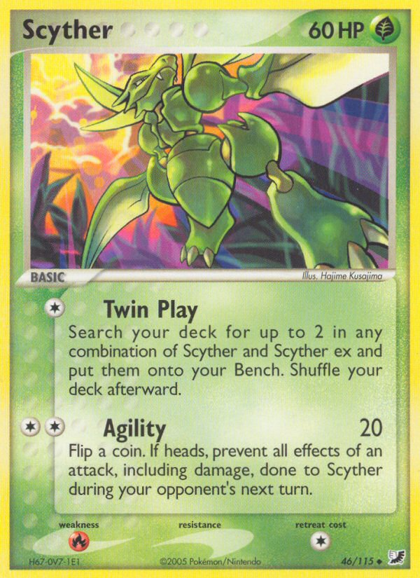 Scyther (46/115) [EX: Unseen Forces] | Exor Games Truro