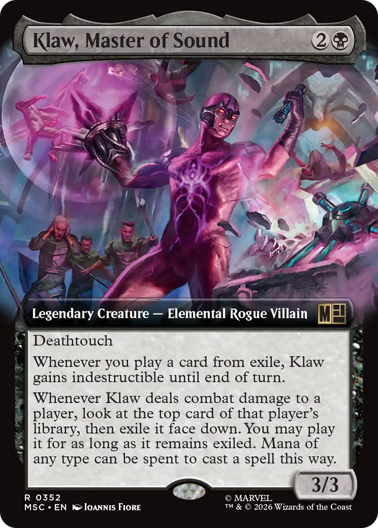 Klaw, Master of Sound (Extended Art) [Marvel Super Heroes Commander] | Exor Games Truro