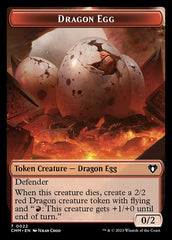 Treasure // Dragon Egg Double-Sided Token [Commander Masters Tokens] | Exor Games Truro