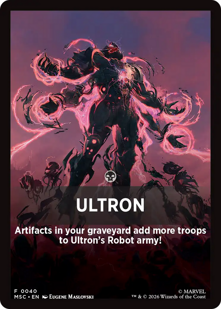 Ultron Theme Card [Marvel Super Heroes Commander] | Exor Games Truro