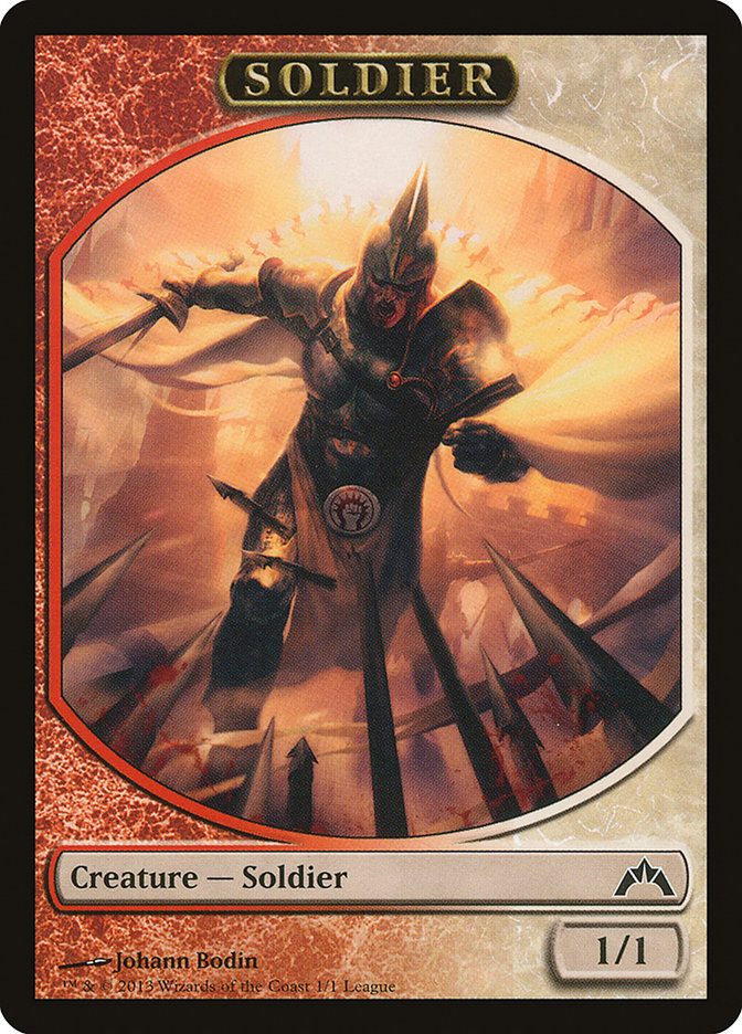 Soldier Token (Johann Bodin) [League Tokens 2013] | Exor Games Truro