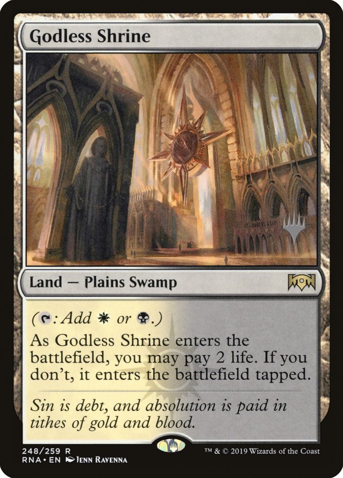 Godless Shrine (Promo Pack) [Ravnica Allegiance Promos] | Exor Games Truro