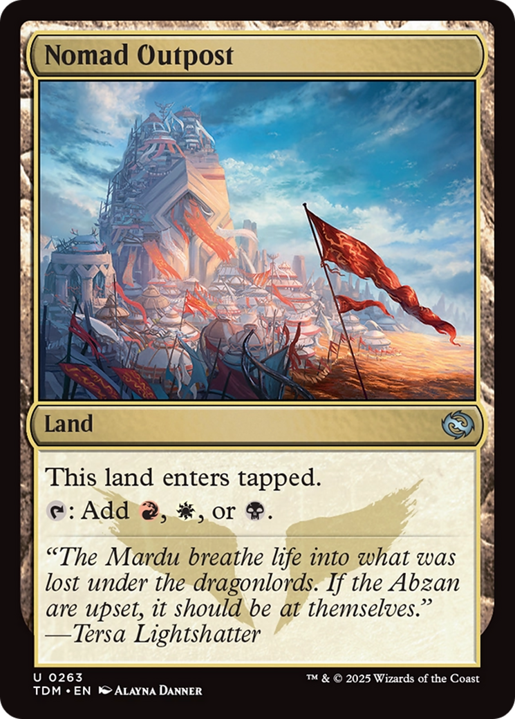 Nomad Outpost [Tarkir: Dragonstorm] | Exor Games Truro