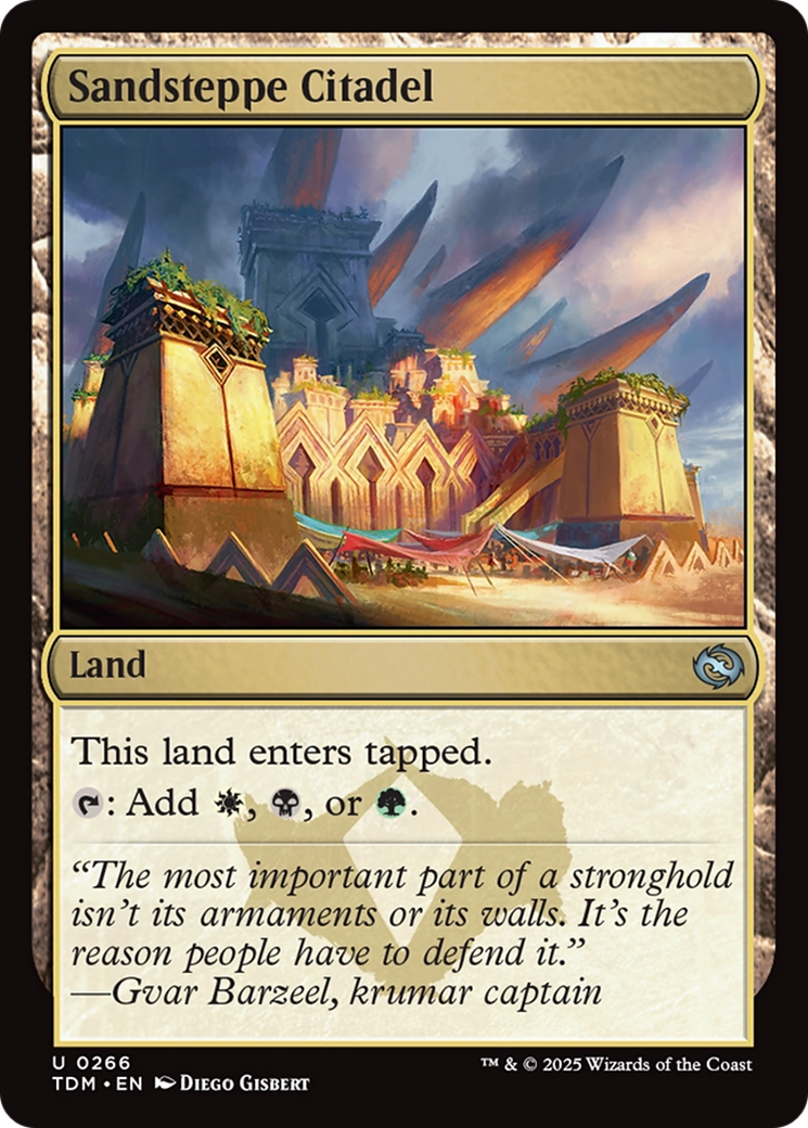 Sandsteppe Citadel [Tarkir: Dragonstorm] | Exor Games Truro
