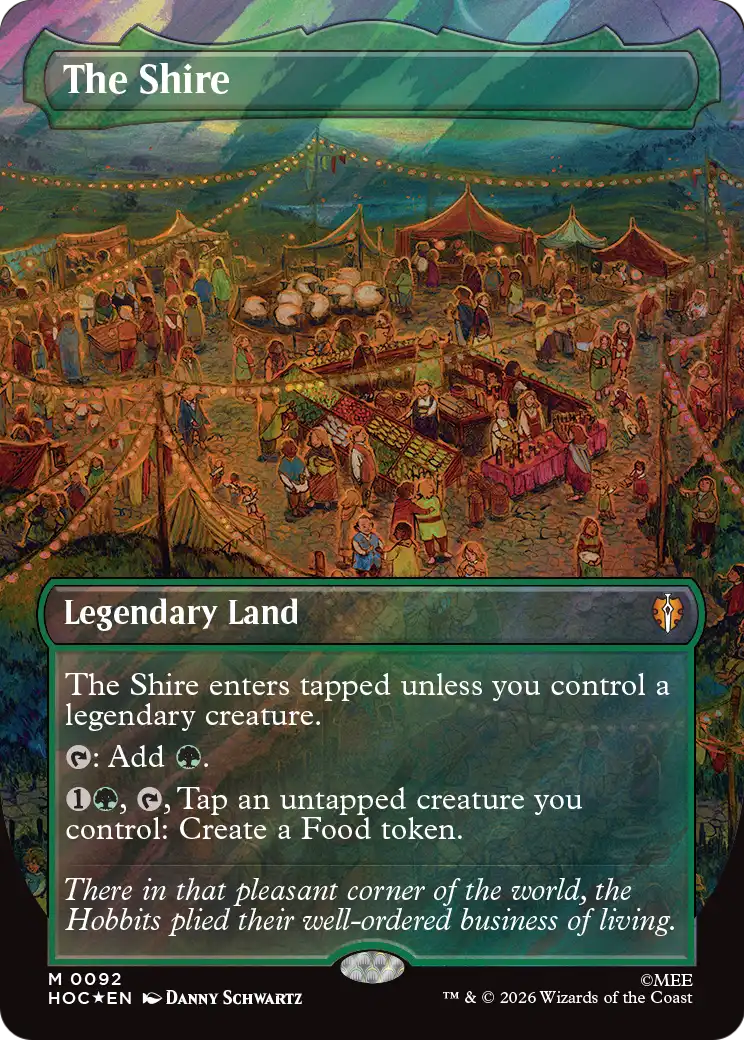 The Shire (Borderless) (Surge Foil) [The Hobbit: Eternal-Legal] | Exor Games Truro