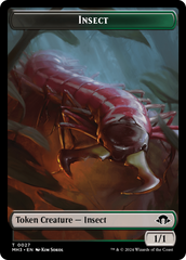 Zombie // Insect (0027) Double-Sided Token [Modern Horizons 3 Tokens] | Exor Games Truro