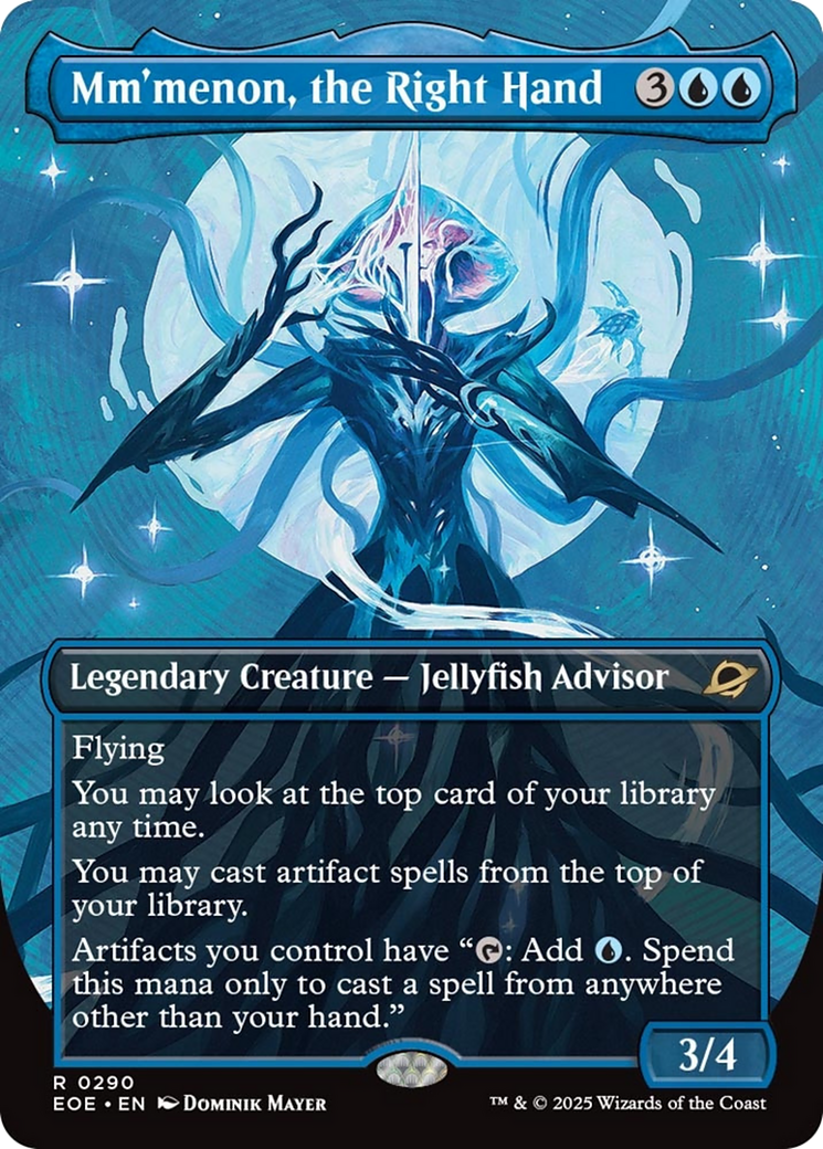 Mm'menon, the Right Hand (Borderless) [Edge of Eternities] | Exor Games Truro