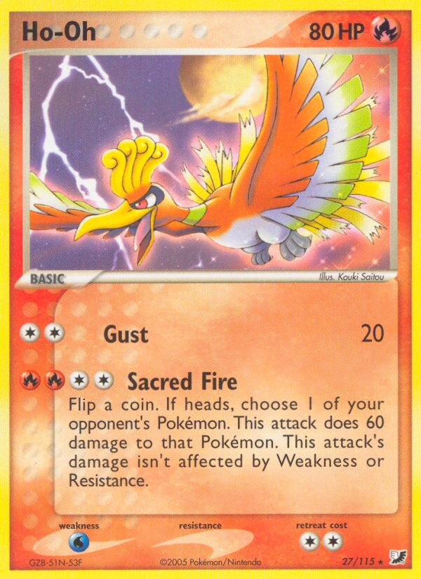 Ho-Oh (27/115) [EX: Unseen Forces] | Exor Games Truro