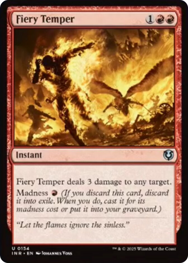 Fiery Temper [Innistrad Remastered] | Exor Games Truro