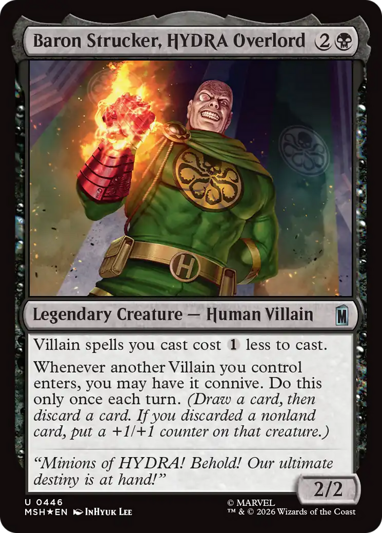 Baron Strucker, HYDRA Overlord (Surge Foil) [Marvel Super Heroes] | Exor Games Truro