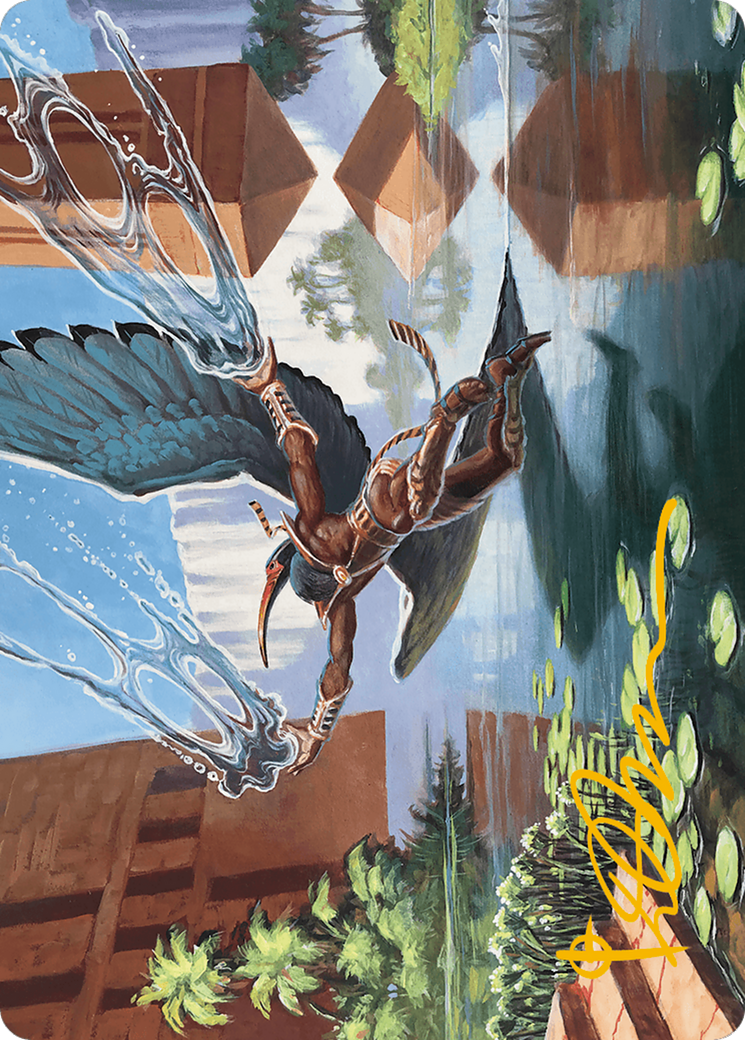 Nadu, Winged Wisdom Art Card (Gold-Stamped Signature) [Modern Horizons 3 Art Series] | Exor Games Truro