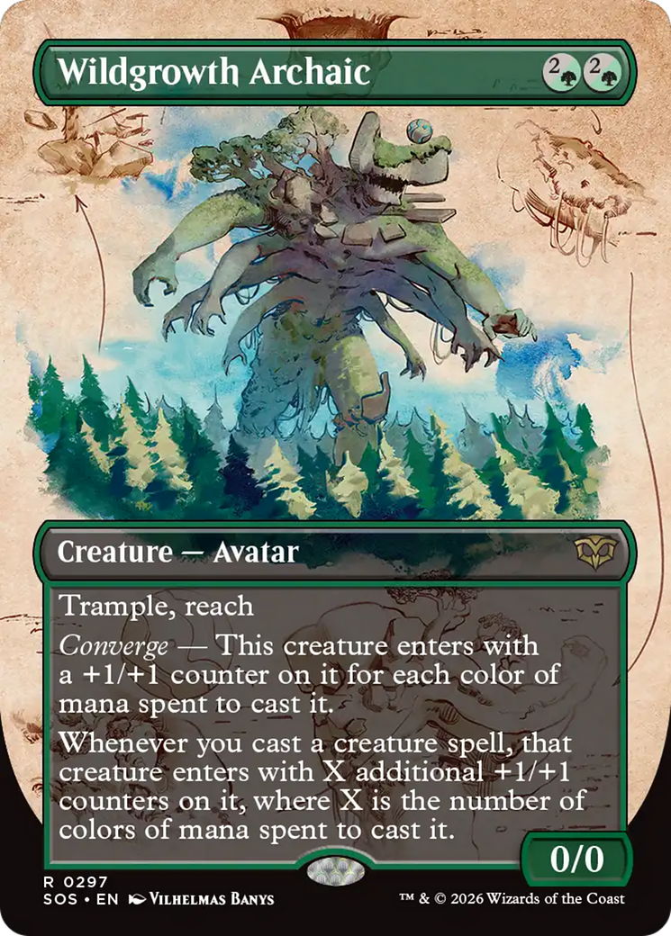 Wildgrowth Archaic (Borderless) [Secrets of Strixhaven] | Exor Games Truro