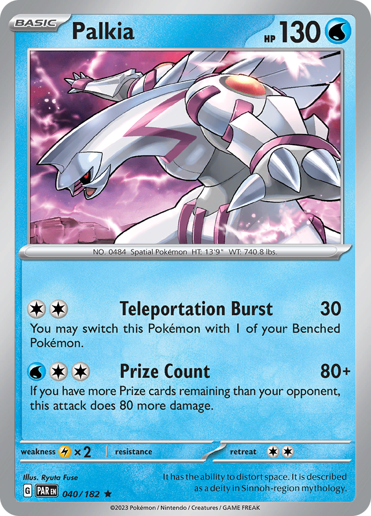 Palkia (040/182) [Scarlet & Violet: Paradox Rift] | Exor Games Truro