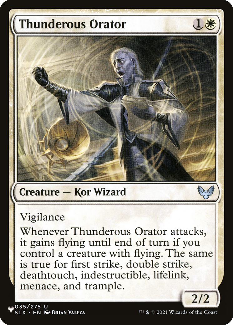 Thunderous Orator [The List Reprints] | Exor Games Truro