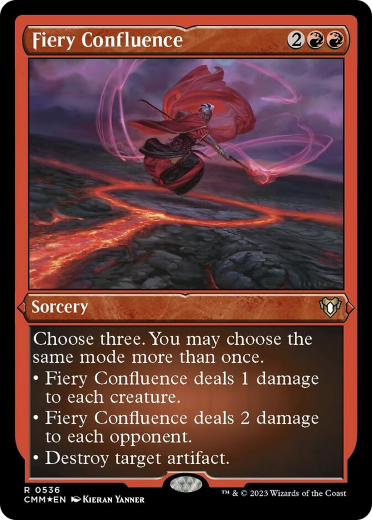Fiery Confluence (Foil Etched) [Commander Masters] | Exor Games Truro