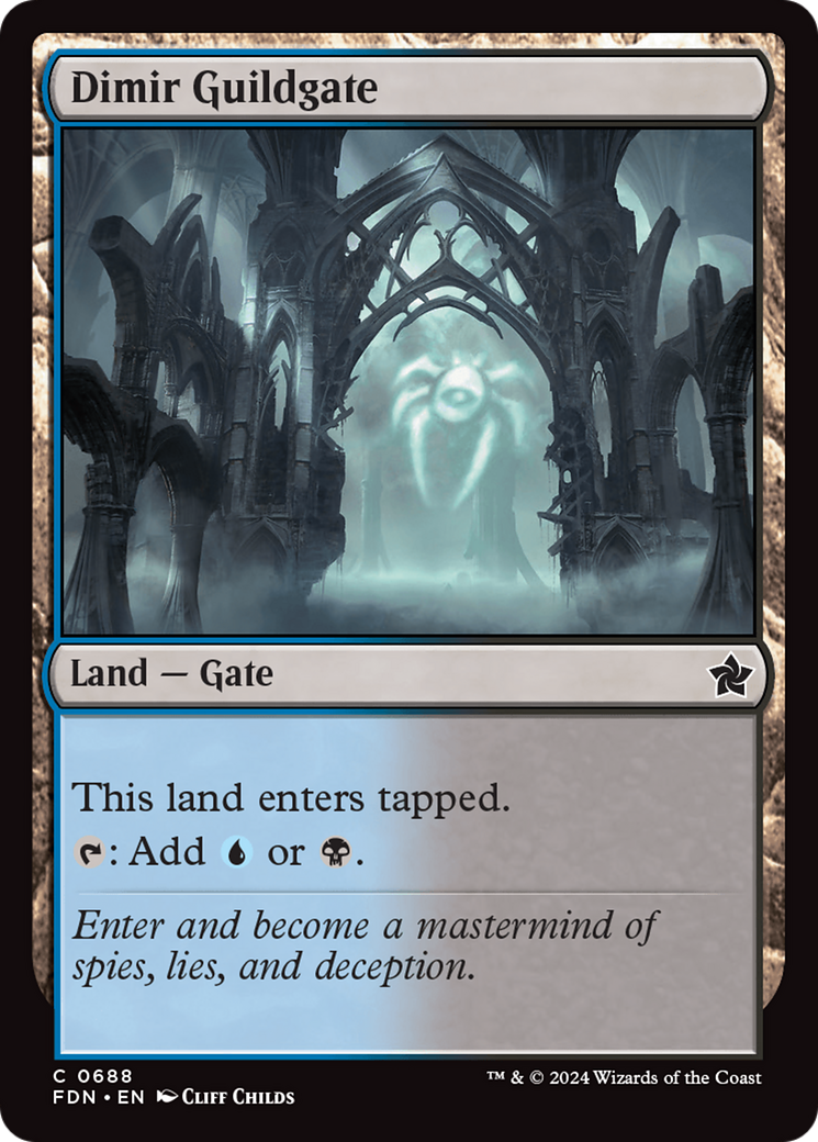 Dimir Guildgate [Foundations] | Exor Games Truro