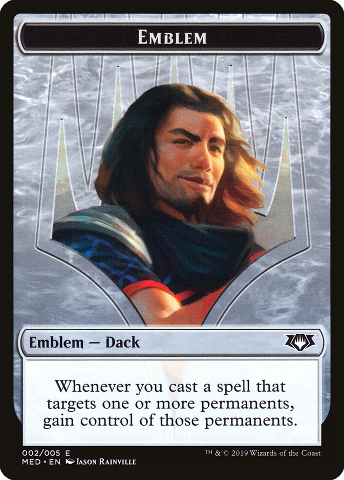 Dack Fayden Emblem [Mythic Edition Tokens] | Exor Games Truro