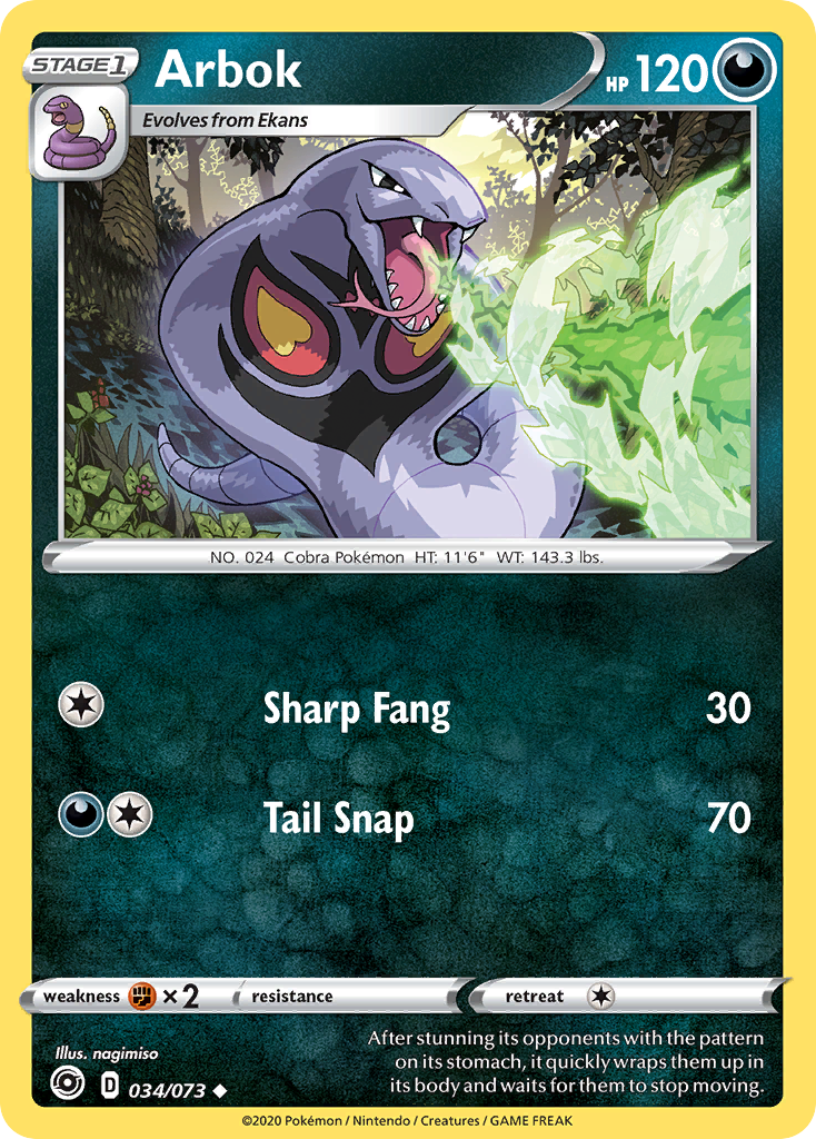 Arbok (034/073) [Sword & Shield: Champion's Path] | Exor Games Truro