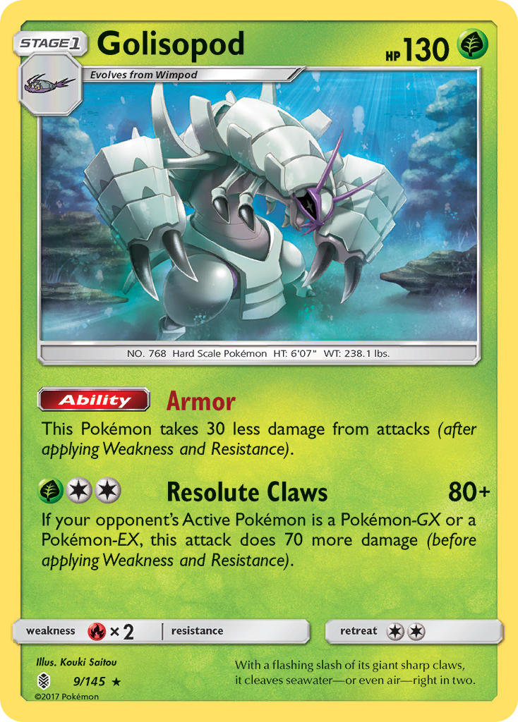 Golisopod (9/145) [Sun & Moon: Guardians Rising] | Exor Games Truro