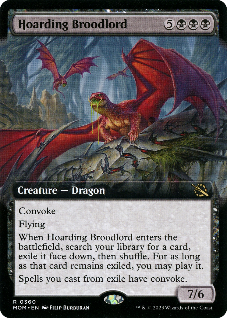 Hoarding Broodlord (Extended Art) [March of the Machine] | Exor Games Truro