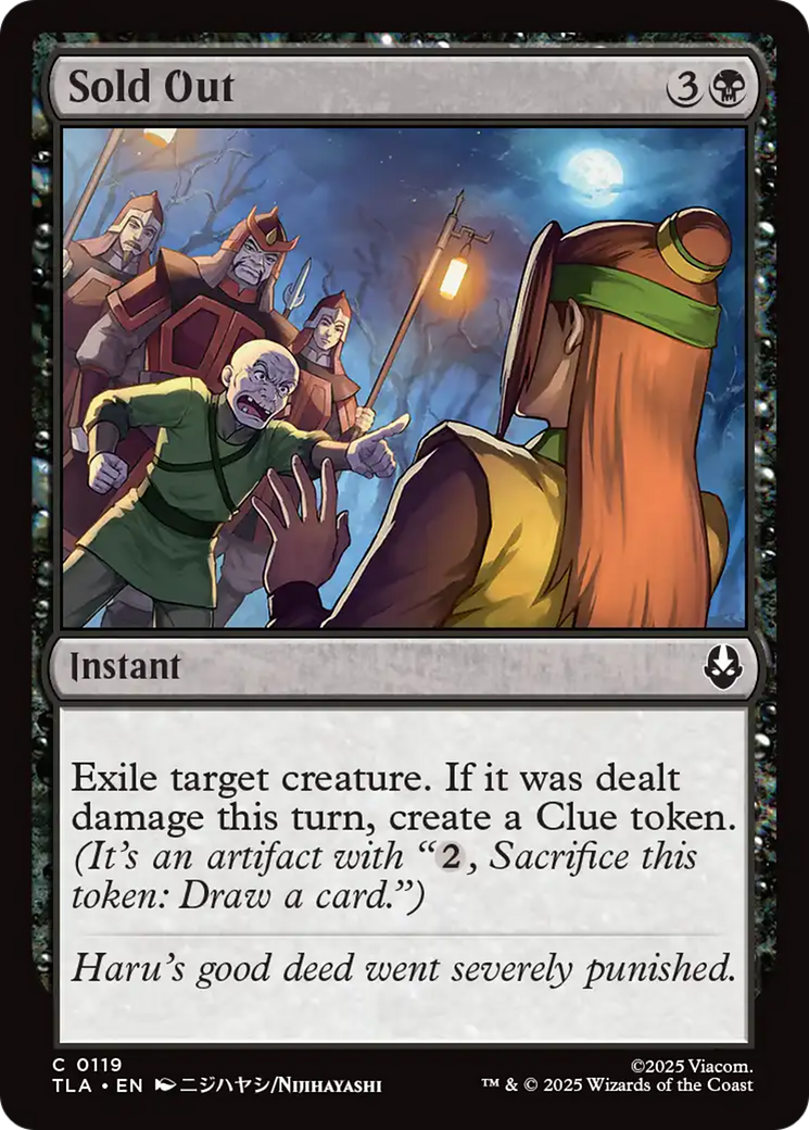 Sold Out [Avatar: The Last Airbender] | Exor Games Truro