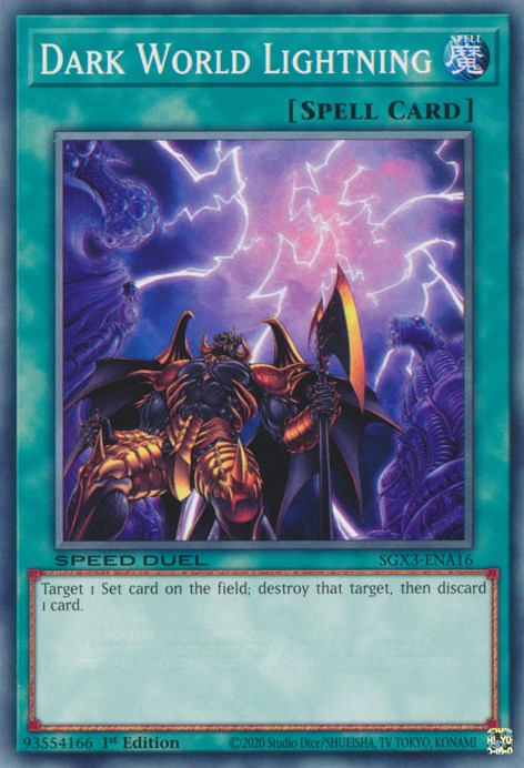 Dark World Lightning [SGX3-ENA16] Common | Exor Games Truro