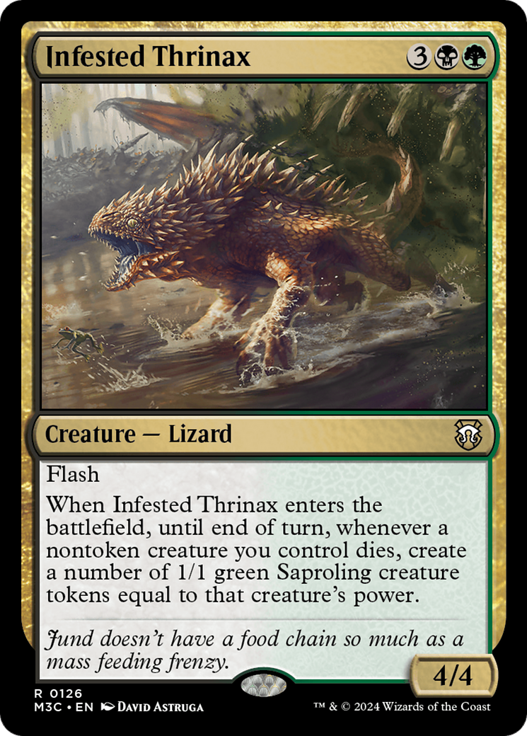 Infested Thrinax [Modern Horizons 3 Commander] | Exor Games Truro