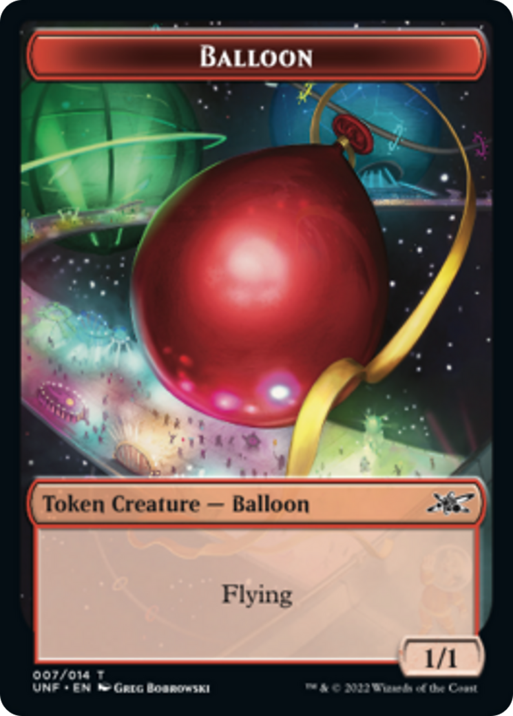 Zombie Employee // Balloon Double-Sided Token [Unfinity Tokens] | Exor Games Truro