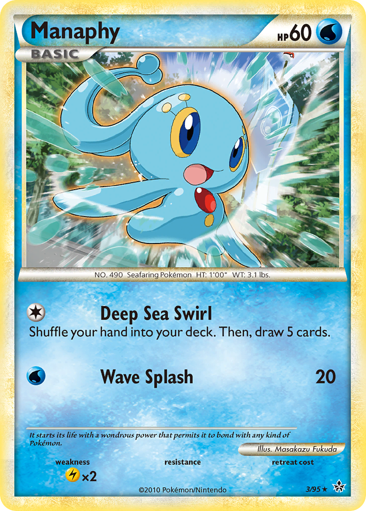 Manaphy (3/95) [HeartGold & SoulSilver: Unleashed] | Exor Games Truro