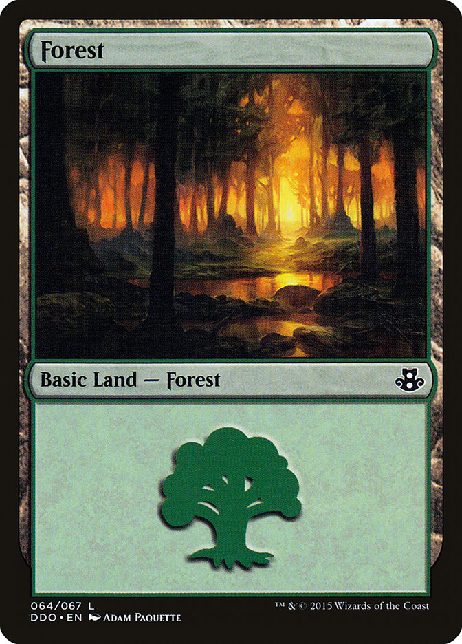 Forest (64) [Duel Decks: Elspeth vs. Kiora] | Exor Games Truro