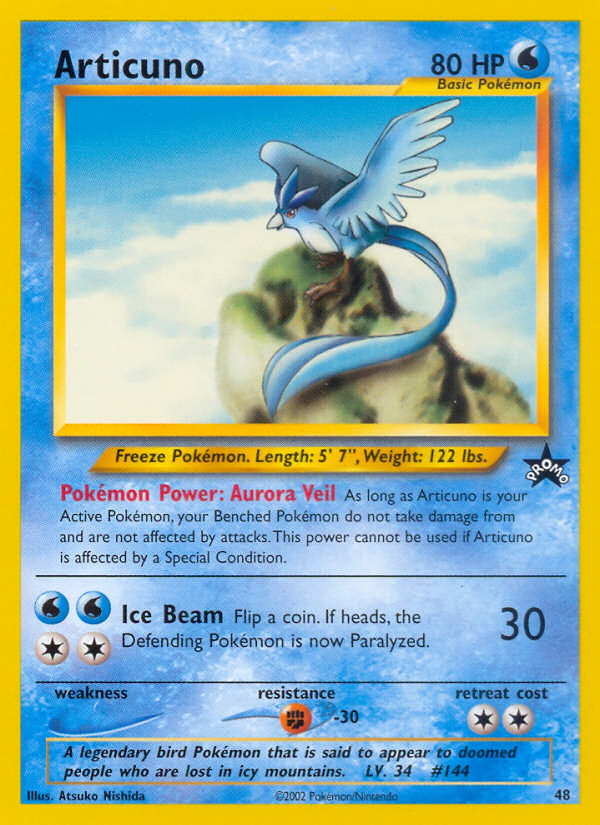 Articuno (48) [Wizards of the Coast: Black Star Promos] | Exor Games Truro