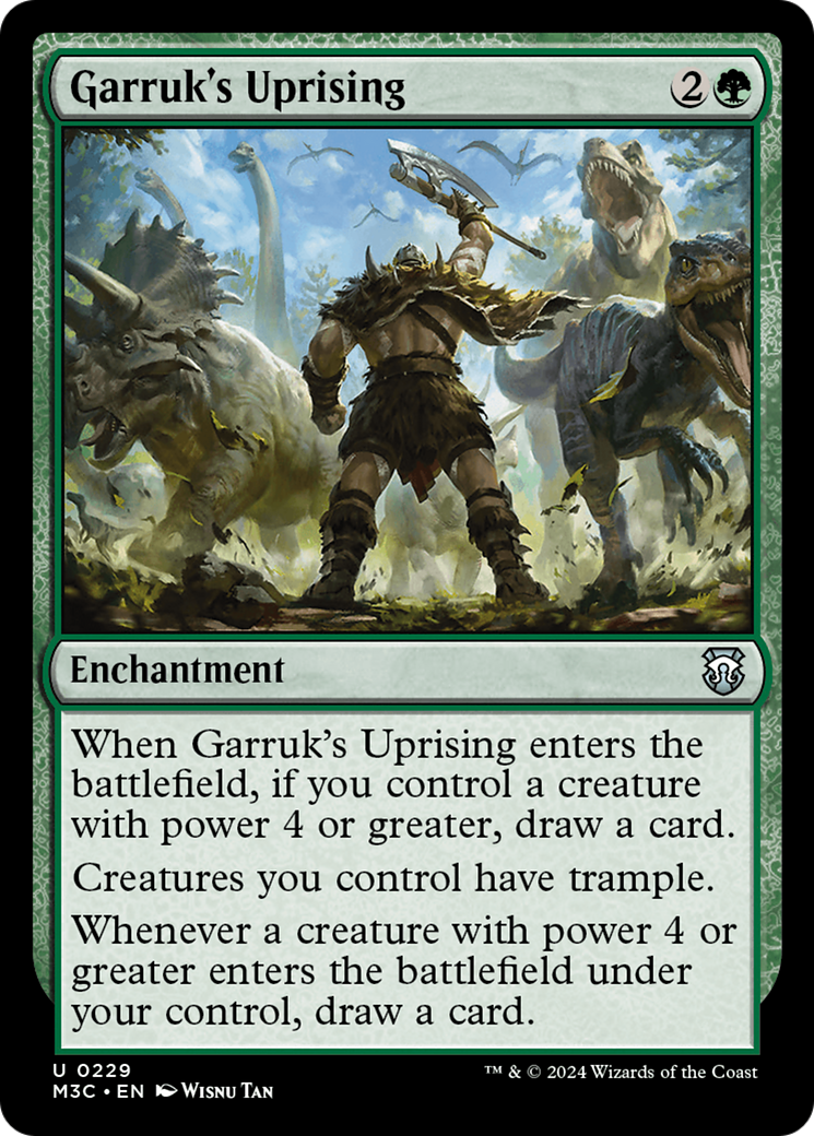 Garruk's Uprising (Ripple Foil) [Modern Horizons 3 Commander] | Exor Games Truro