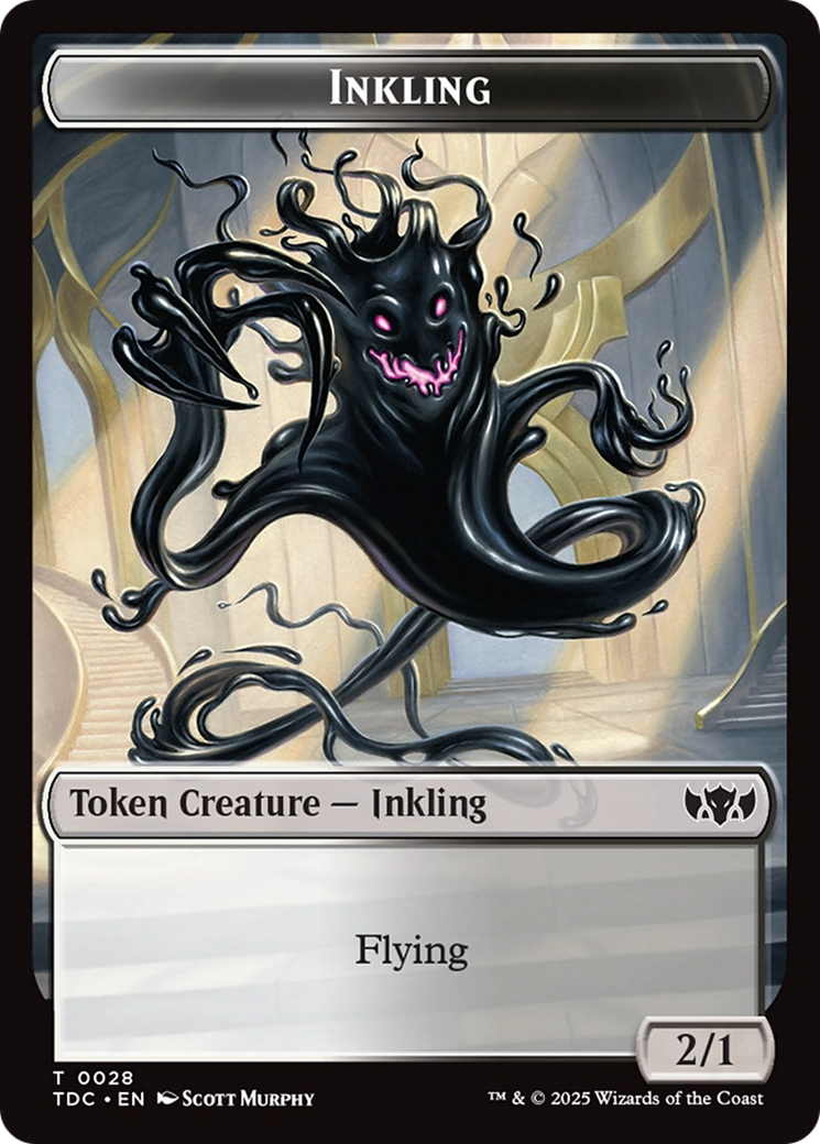Inkling // Bird Double-Sided Token [Tarkir: Dragonstorm Commander Tokens] | Exor Games Truro