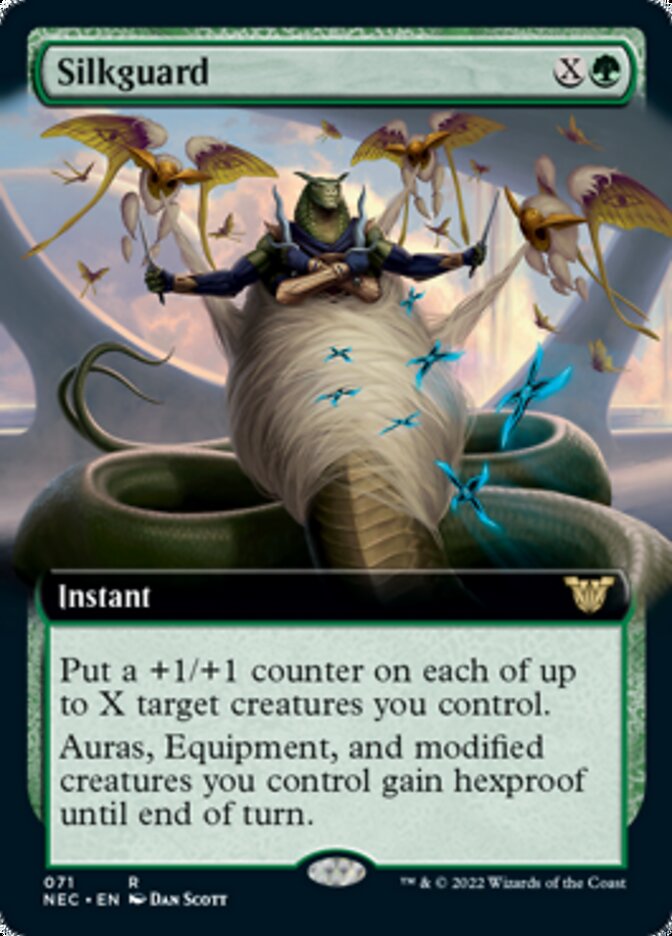 Silkguard (Extended Art) [Kamigawa: Neon Dynasty Commander] | Exor Games Truro