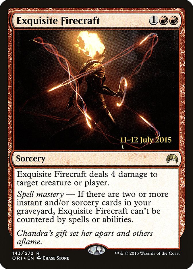 Exquisite Firecraft [Magic Origins Prerelease Promos] | Exor Games Truro