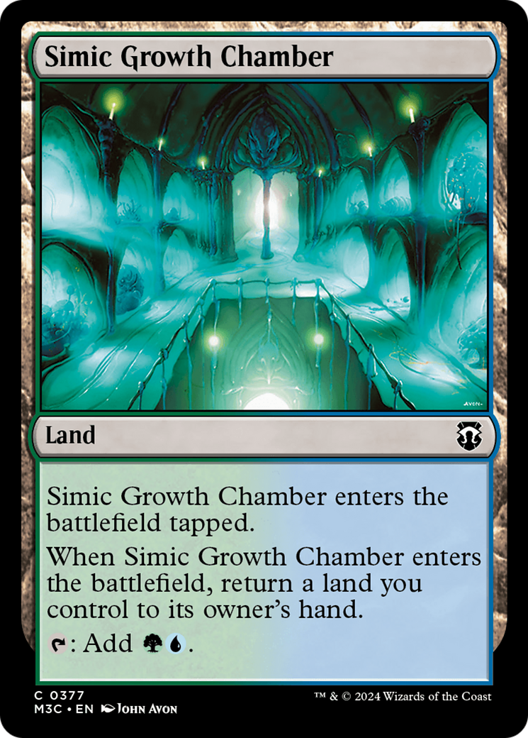 Simic Growth Chamber (Ripple Foil) [Modern Horizons 3 Commander] | Exor Games Truro