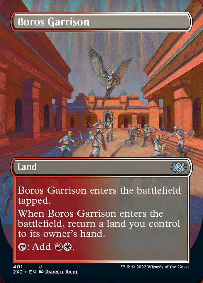 Boros Garrison (Borderless Alternate Art) [Double Masters 2022] | Exor Games Truro