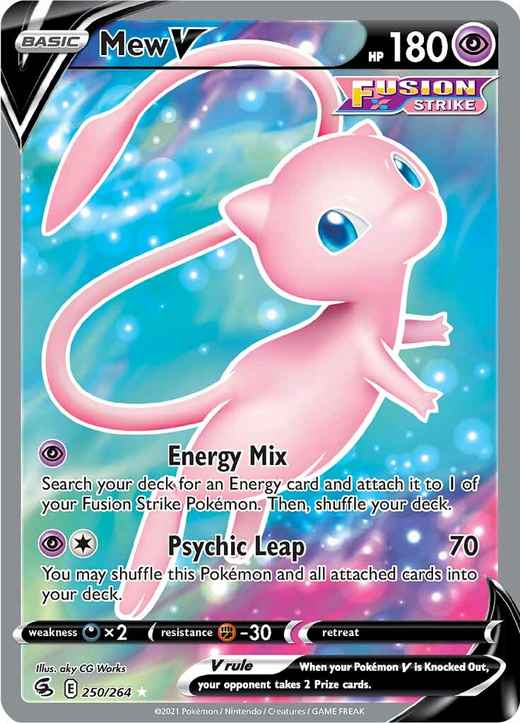 Mew V (250/264) [Sword & Shield: Fusion Strike] | Exor Games Truro