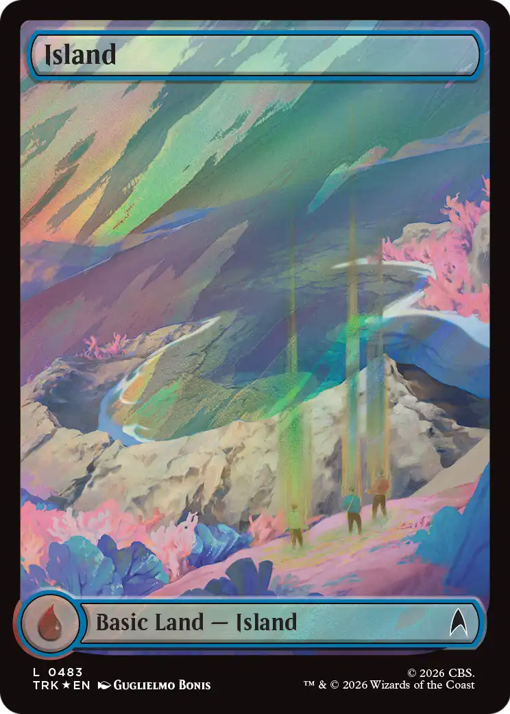 Island (0483) (Surge Foil) [Star Trek] | Exor Games Truro
