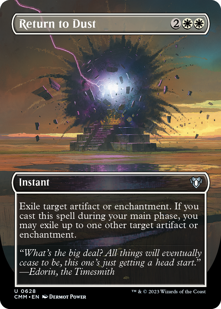 Return to Dust (Borderless Alternate Art) [Commander Masters] | Exor Games Truro