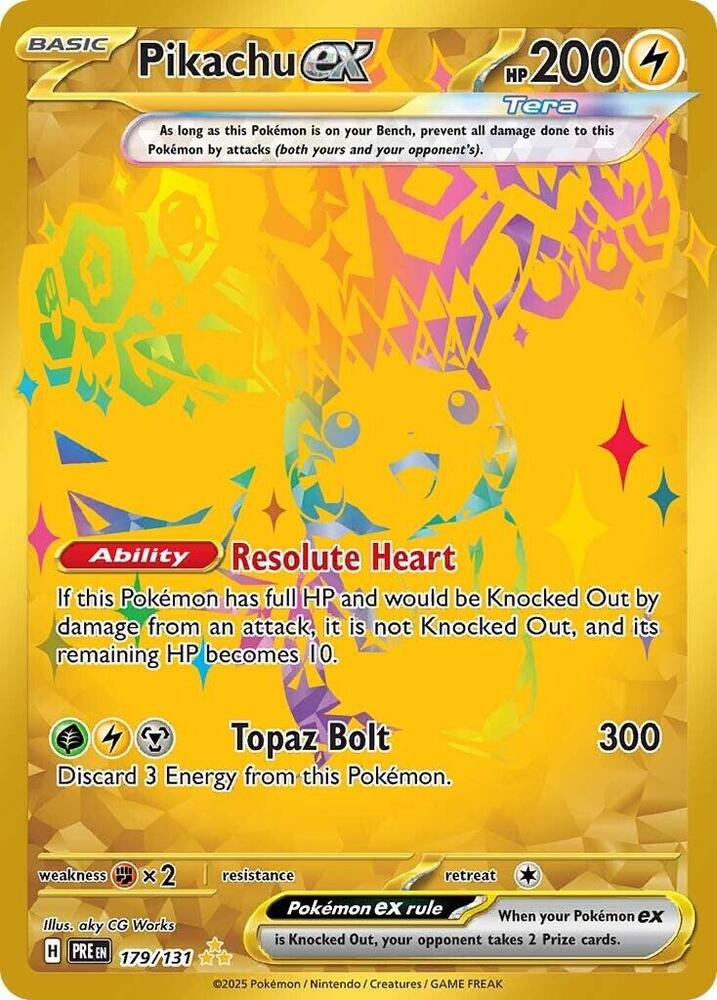 Pikachu ex (179/131) [Scarlet & Violet: Prismatic Evolutions] | Exor Games Truro