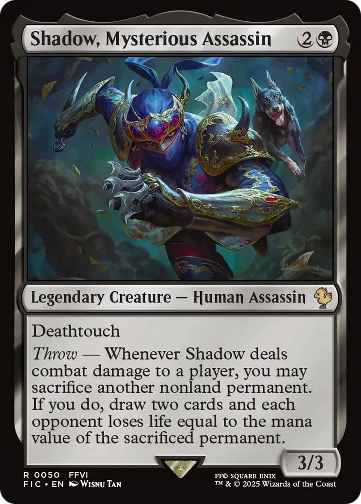 Shadow, Mysterious Assassin [FINAL FANTASY Commander] | Exor Games Truro