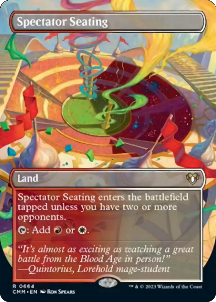 Spectator Seating (Borderless Alternate Art) [Commander Masters] | Exor Games Truro