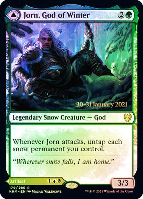 Jorn, God of Winter // Kaldring, the Rimestaff [Kaldheim Prerelease Promos] | Exor Games Truro